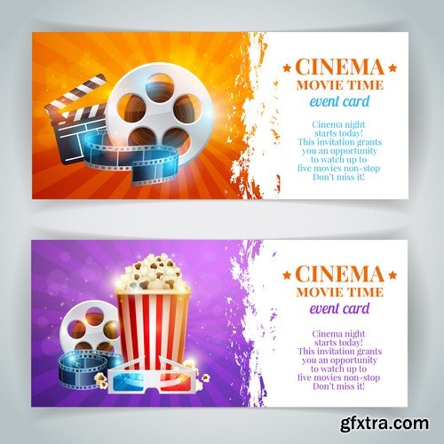 Cinema Vector Banners - 5x EPS