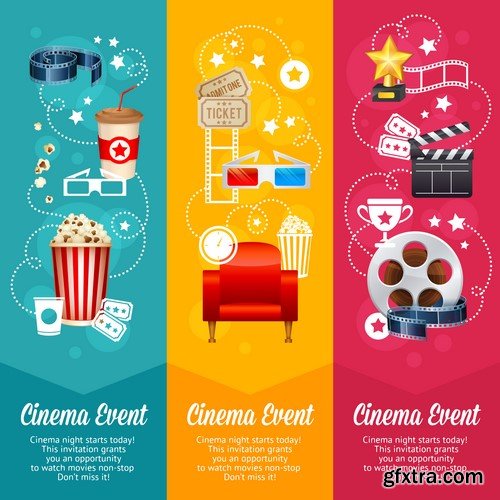 Cinema Vector Banners - 5x EPS