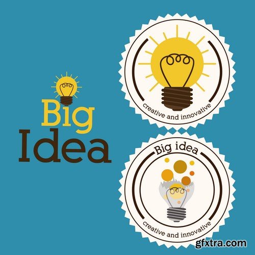 Idea Drawing Vector Concept - 15x EPS