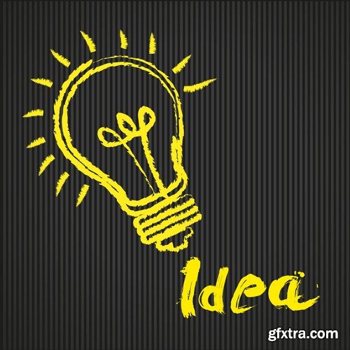 Idea Drawing Vector Concept - 15x EPS