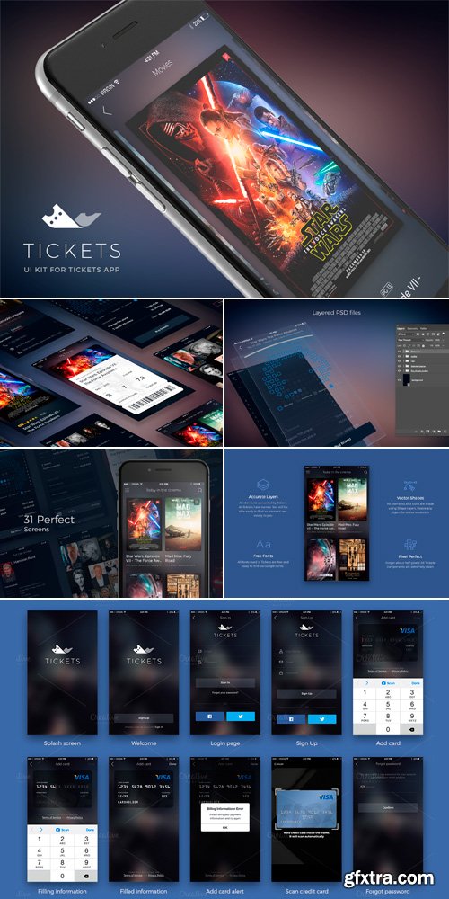 CM 489826 - Cinema Tickets UI Kit