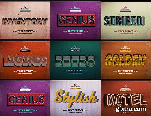 Graphicriver Retro Vintage Text Effects Vol. 2 14366428