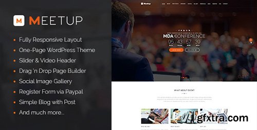 ThemeForest - Meetup v1.0 - Conference Event WordPress Theme - 13633735