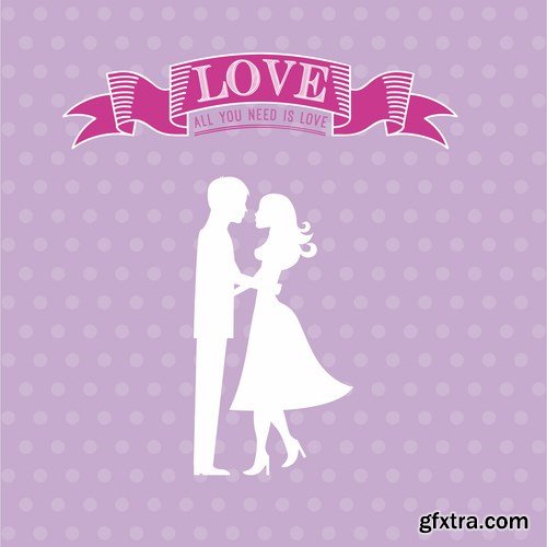 Love card design 18 - 25 EPS