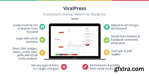 CodeCanyon - ViralPress v1.1 - Viral news, lists, quiz, videos & polls plugin - 14541033