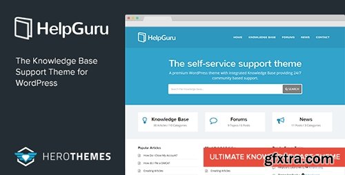 ThemeForest - HelpGuru v1.5.0 - A Self-Service Knowledge Base WordPress Theme - 8465592