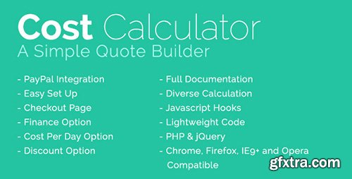 CodeCanyon - Cost Calculator With PayPal Integration v1.5.2 - 10234630