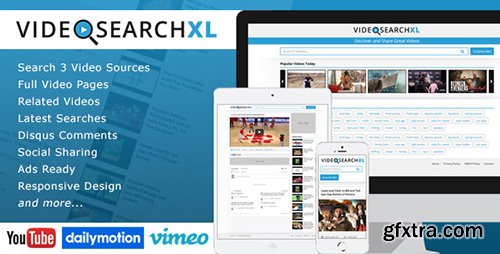 CodeCanyon - VideoSearchXL v1.1 - Multi Source Video Search Engine - 11620700