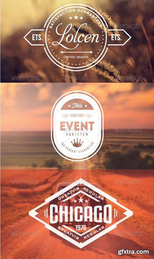 Graphicriver Modern Badges and Labels 7827881