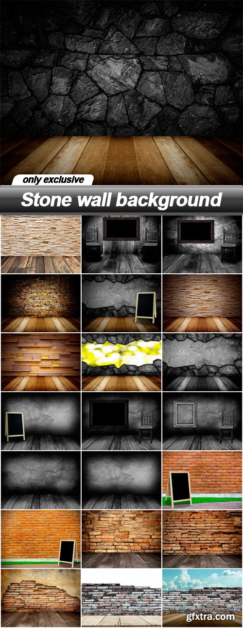 Stone wall background - 22 UHQ JPEG