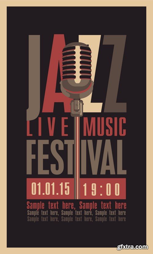 Jazz Festival Posters - 10x EPS