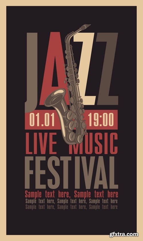 Jazz Festival Posters - 10x EPS