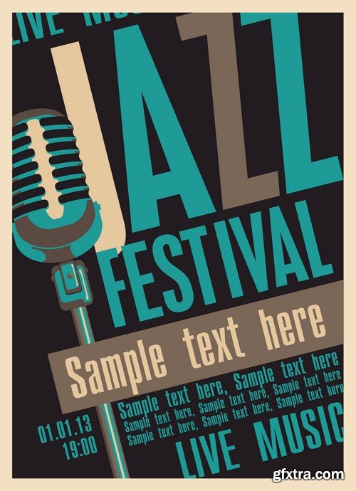 Jazz Festival Posters - 10x EPS