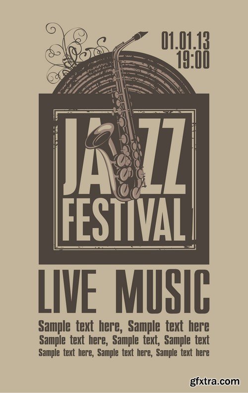 Jazz Festival Posters - 10x EPS