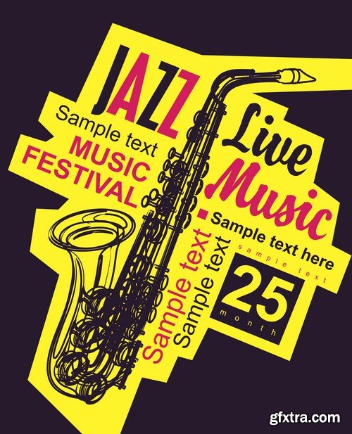 Jazz Festival Posters - 10x EPS