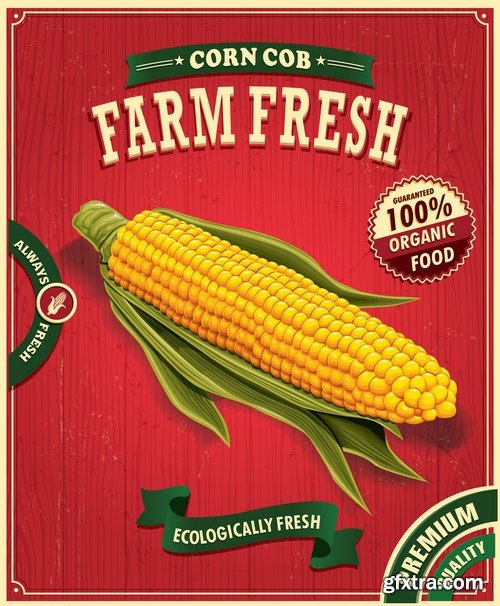 Vintage Farm Fresh Posters - 15x EPS