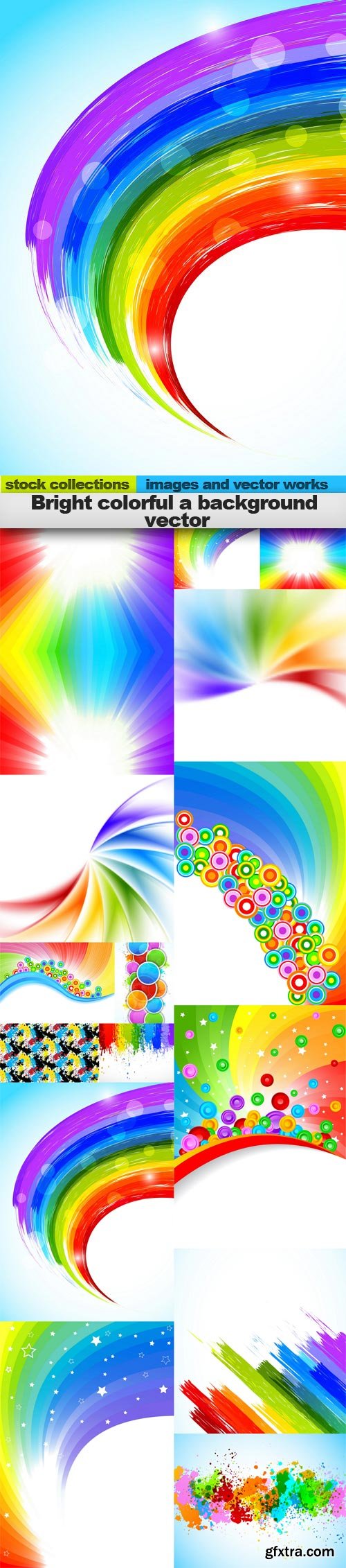 Bright colorful a background vector, 15 x EPS