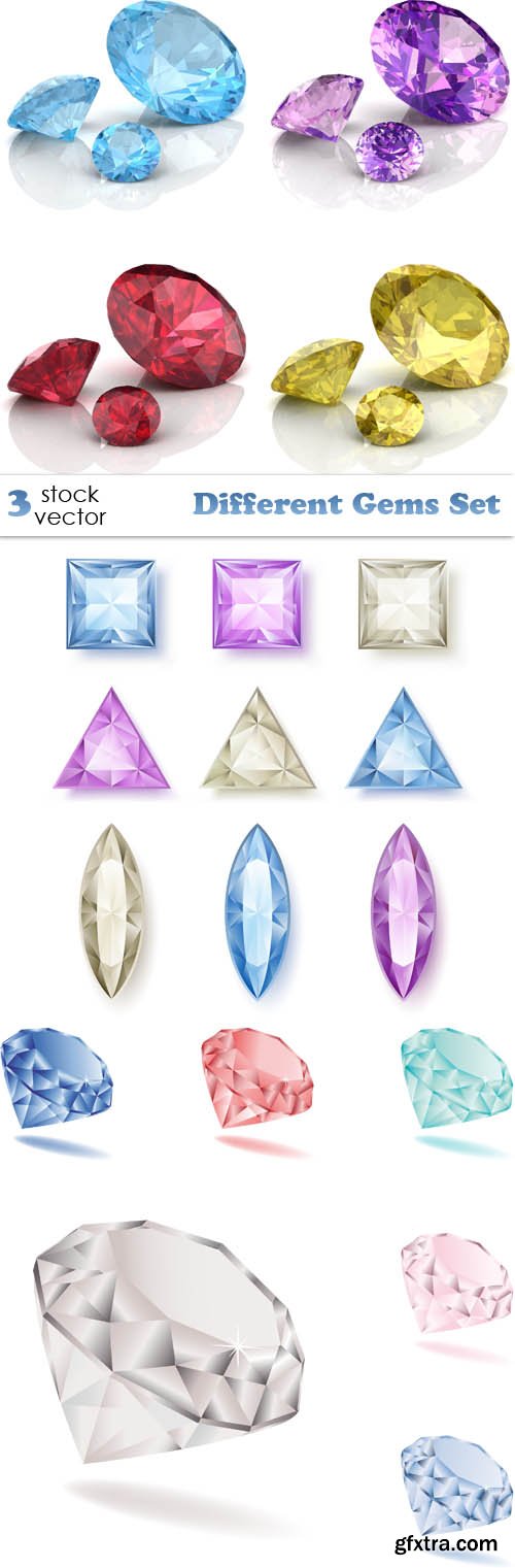 Vectors - Different Gems Set