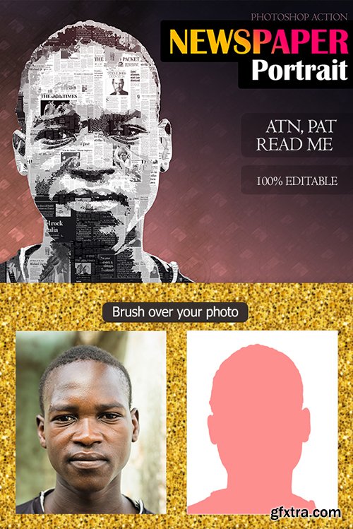 Graphicriver Newspaper Portrait Effect 13855434