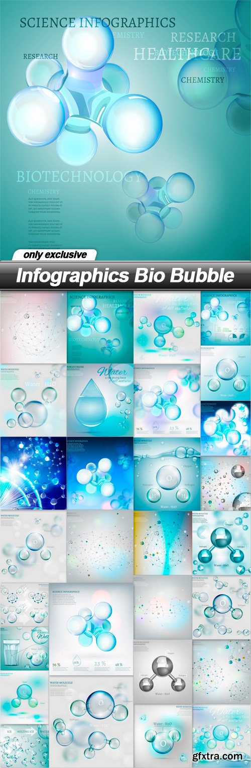 Infographics Bio Bubble - 29 EPS