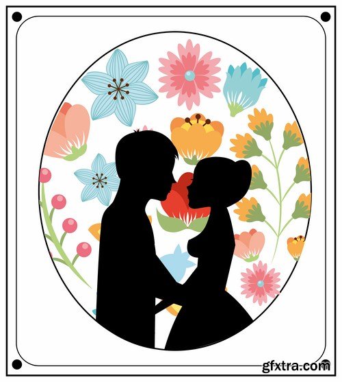 Love card design 20 - 25 EPS