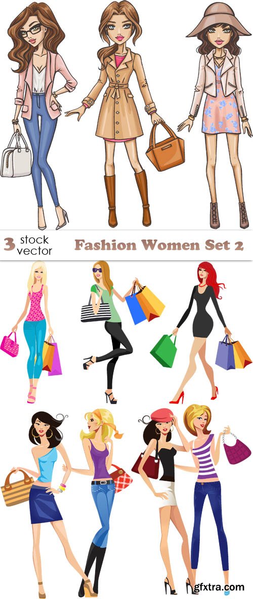 Vectors - Fashion Women Set 2