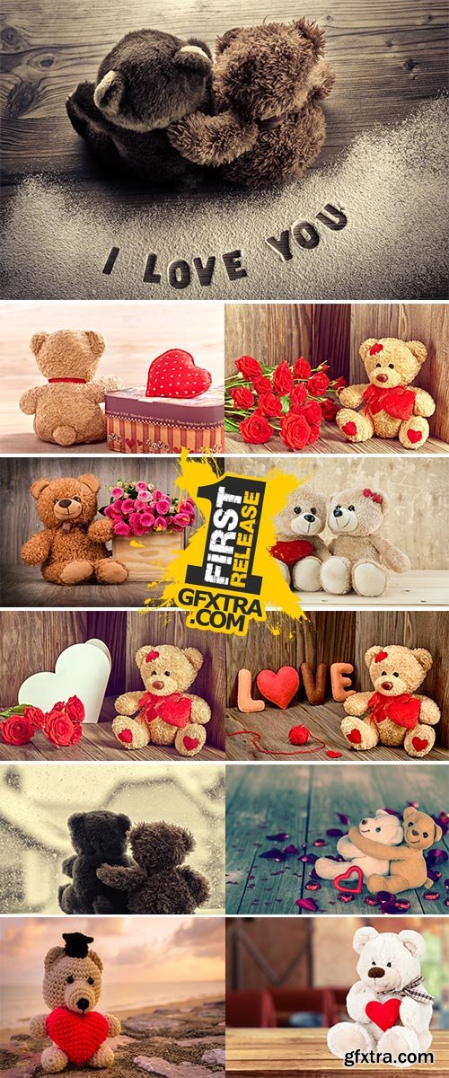 Stock Image Valentine Teddy bears