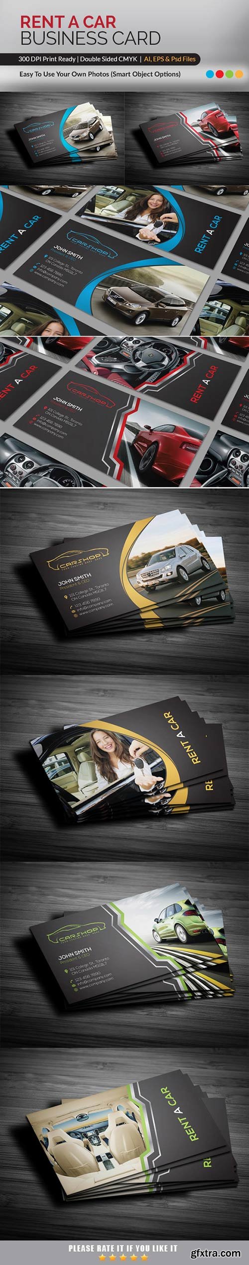 CM - Rent A Car Business Card 497808