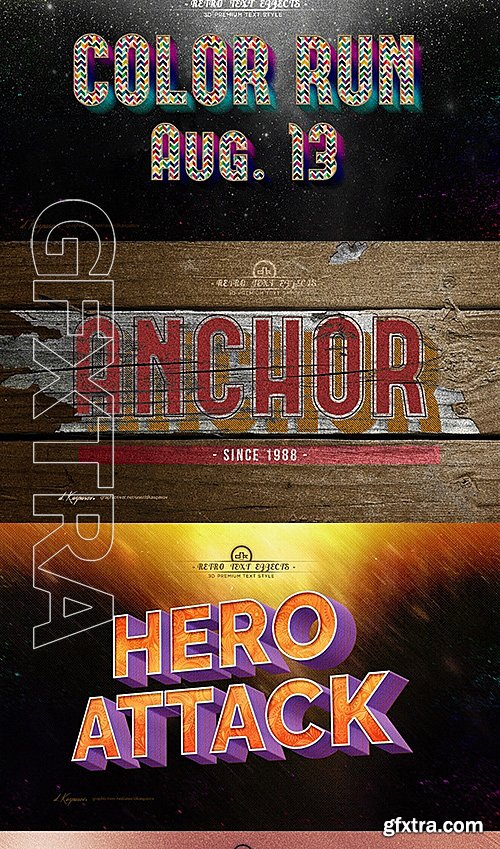 GraphicRiver - Retro Vintage Text Style Effects 12142461