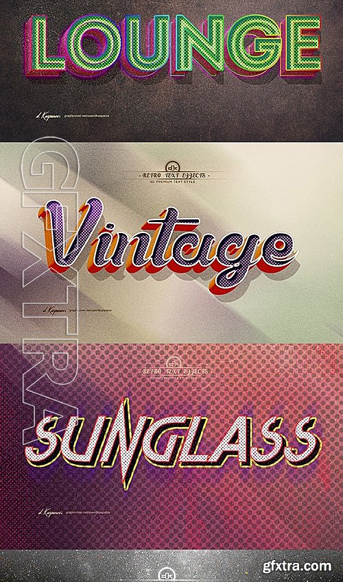 GraphicRiver - Retro Vintage Text Style Effects 12142461