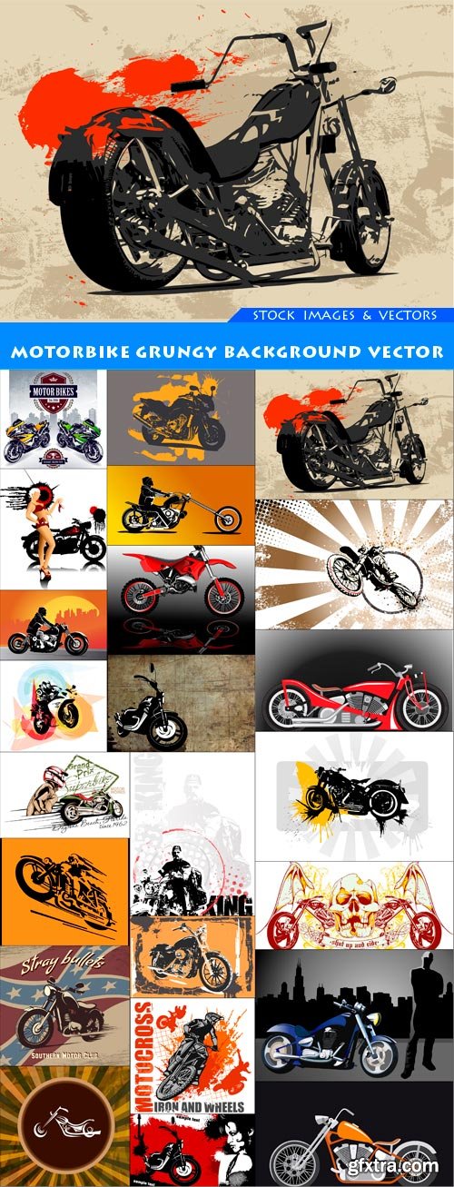 Motorbike grungy background vector 23X EPS