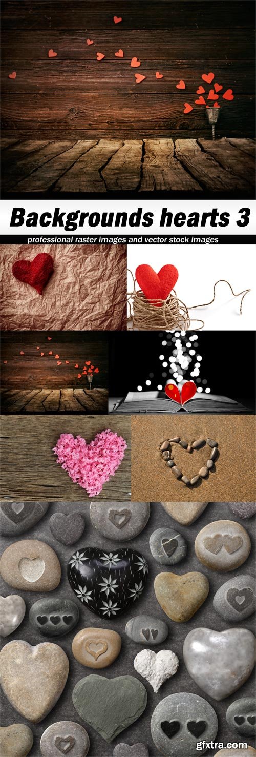 Backgrounds hearts 3