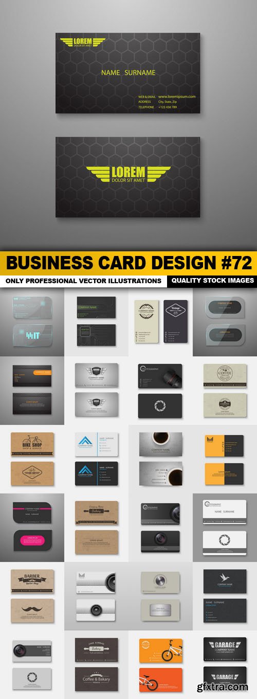 Business Card Design #72 - 25 Vector