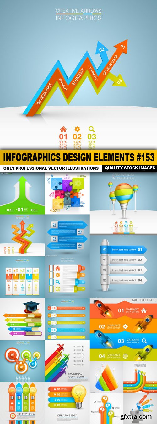 Infographics Design Elements #153 - 20 Vector