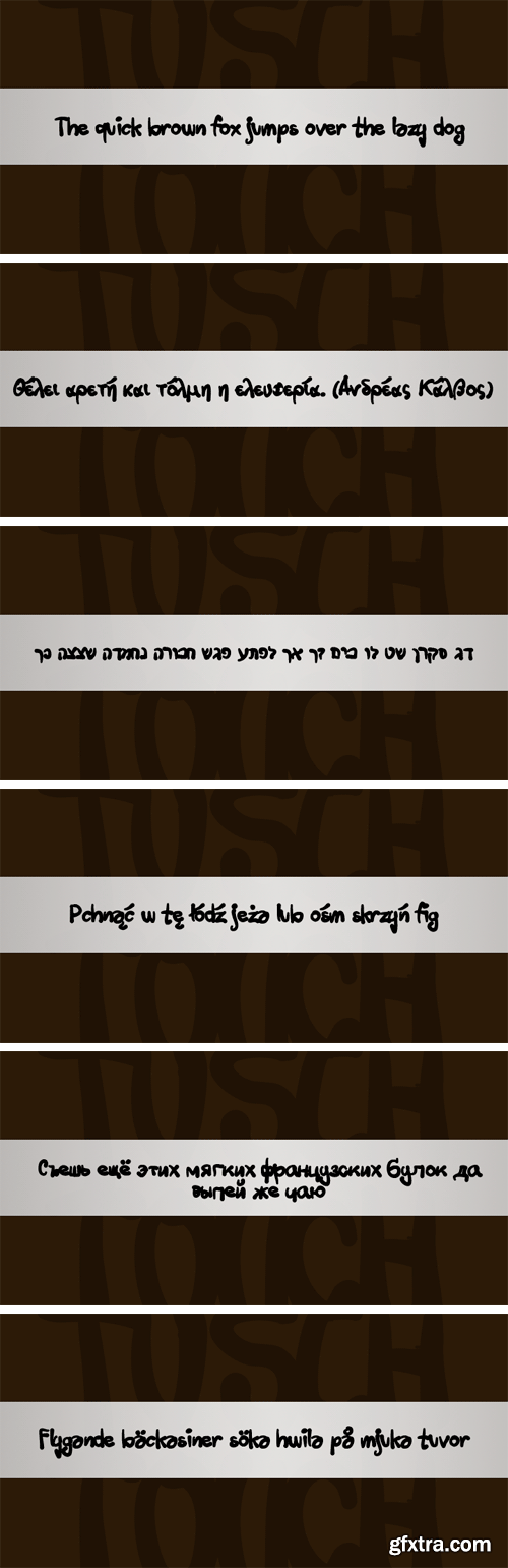 Tusch Touch Font Family