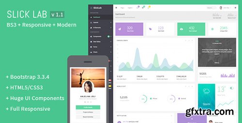 ThemeForest - SlickLab v1.1 - Responsive Admin Dashboard Template - 10805428