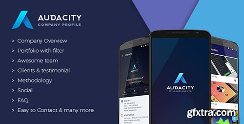 CodeCanyon - Audacity v1.0 - Your Company Profile App + Free Static Website + Google Analytics - 14293615