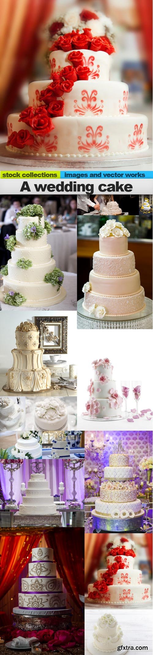 A wedding cake, 15 x UHQ JPEG