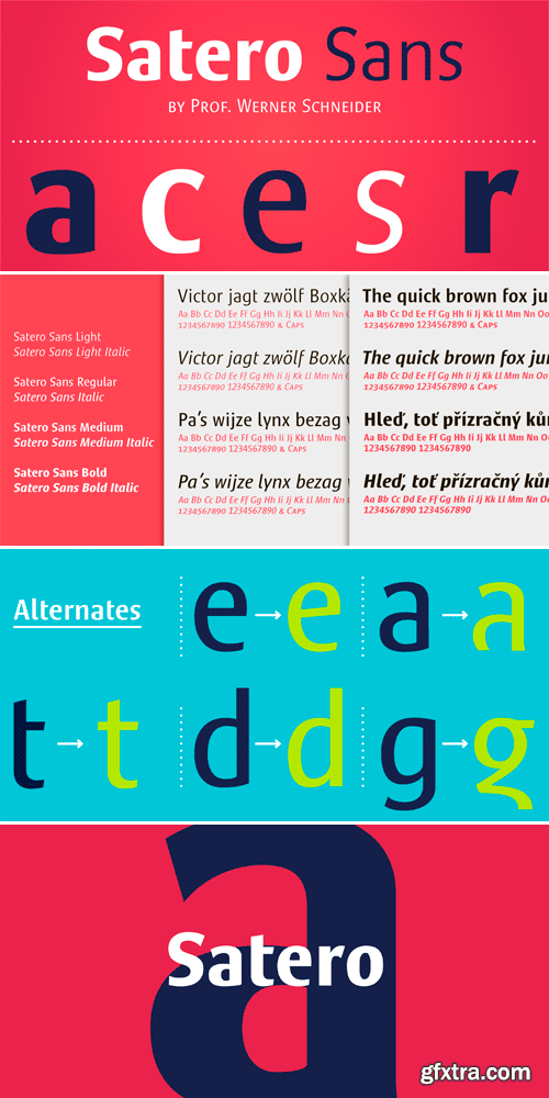 Satero Sans Font Family