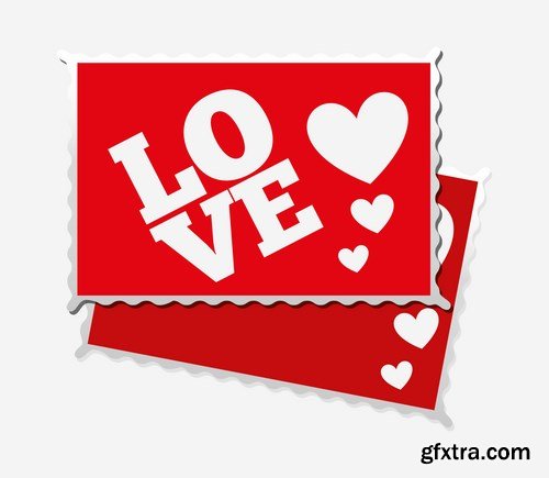 Love card design 23 - 25 EPS