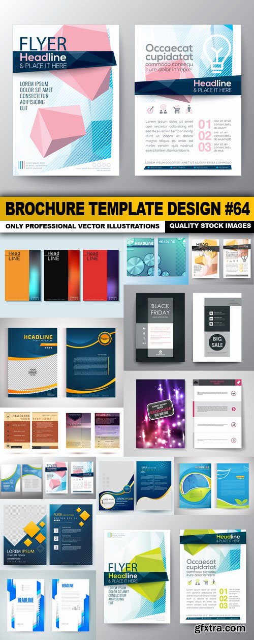 Brochure Template Design #64 - 15 Vector