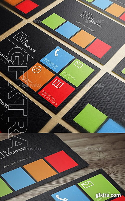 GraphicRiver - Creative Colorful Business Card - 02 13198500