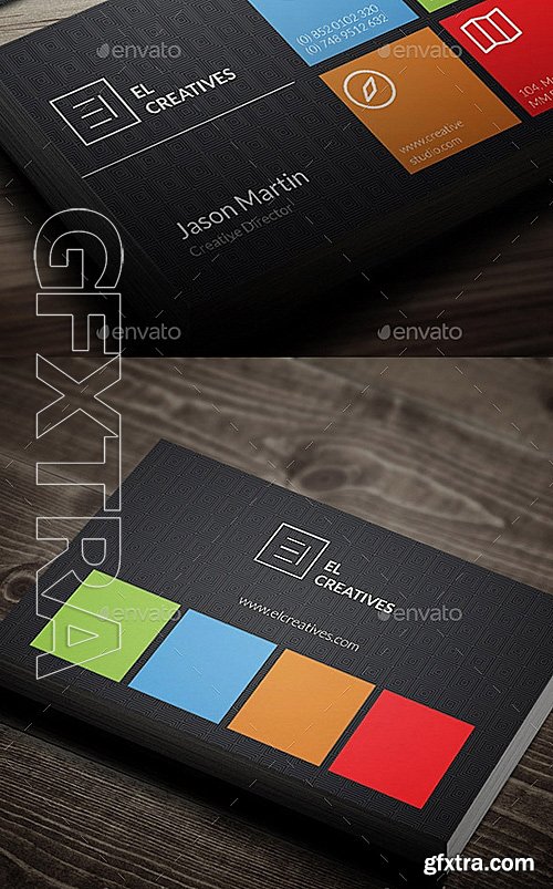 GraphicRiver - Creative Colorful Business Card - 02 13198500