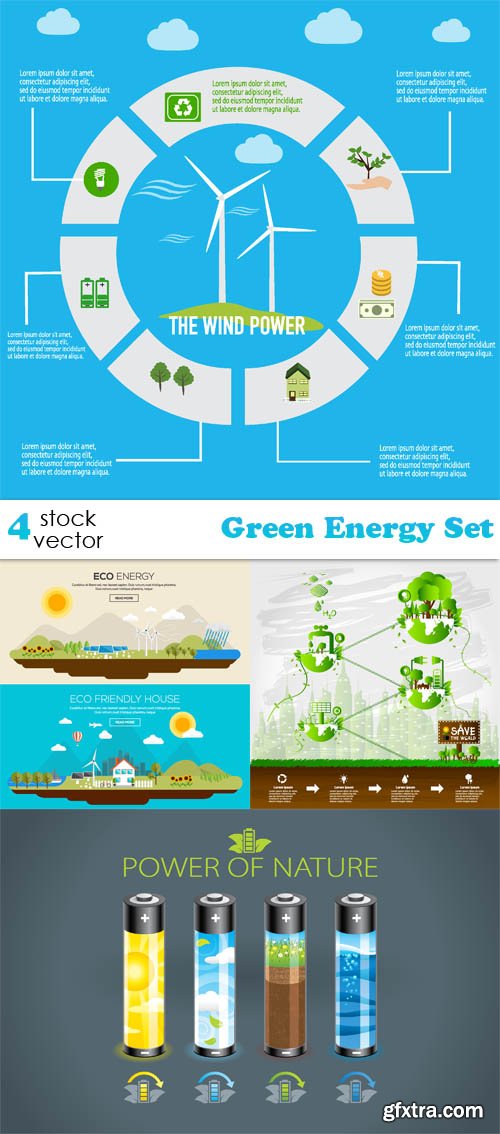 Vectors - Green Energy Set