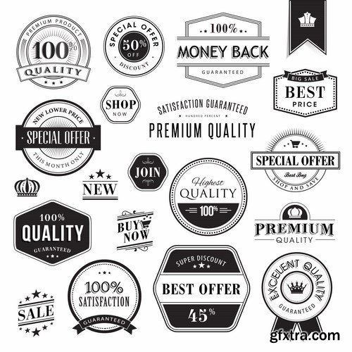 Label and Badge Collection - 19 EPS
