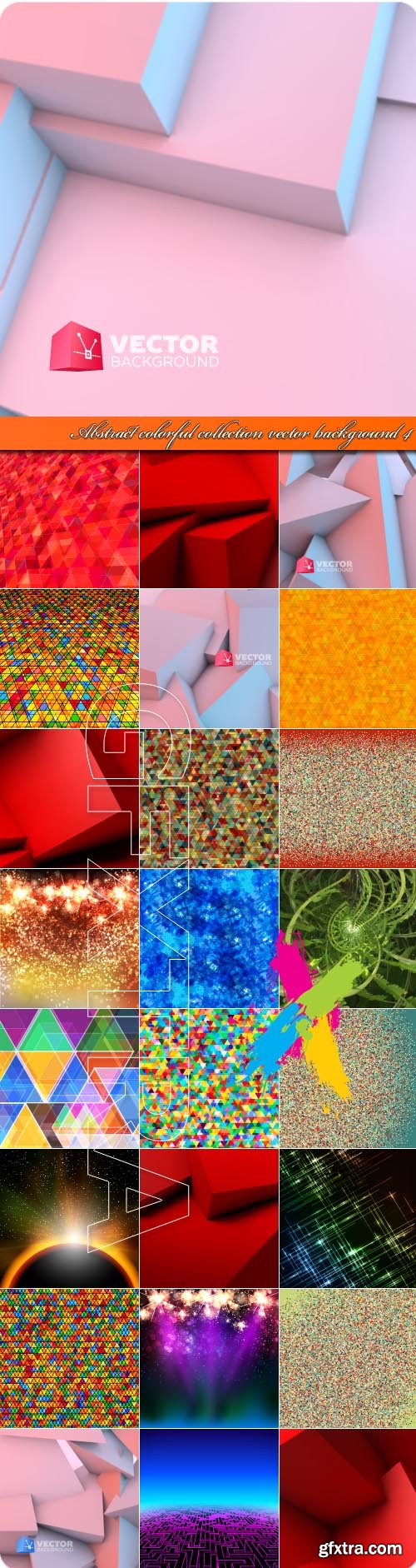 Abstract colorful collection vector background 4