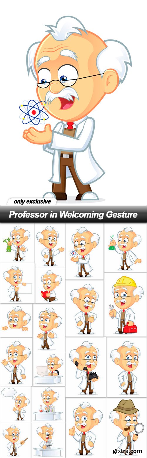 Professor in Welcoming Gesture - 20 EPS