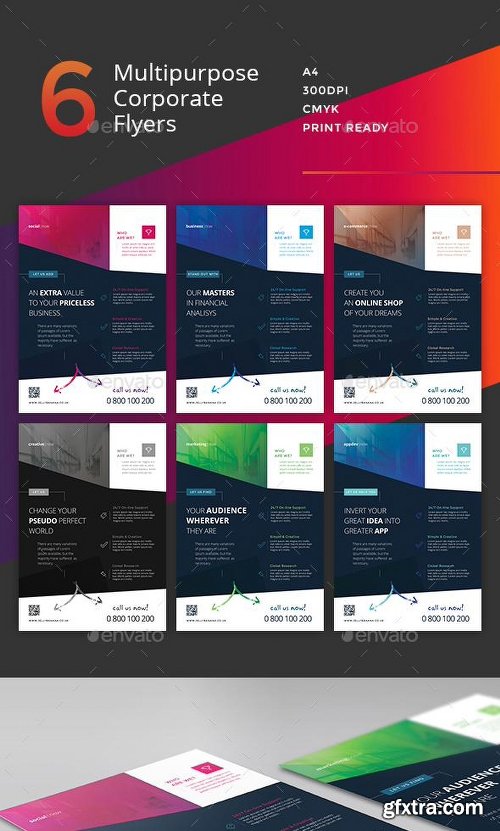 Graphicriver Corporate Flyer - 6 Multipurpose Business Templates vol 24 14311748