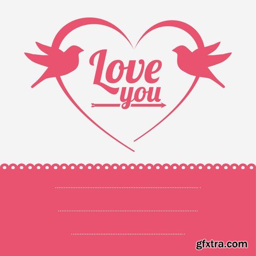 Love card design 25 - 25 EPS