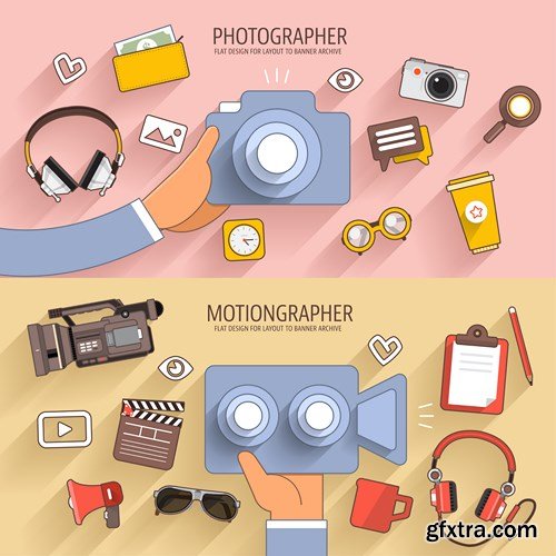 Flat Vector Design 27 - 25xEPS